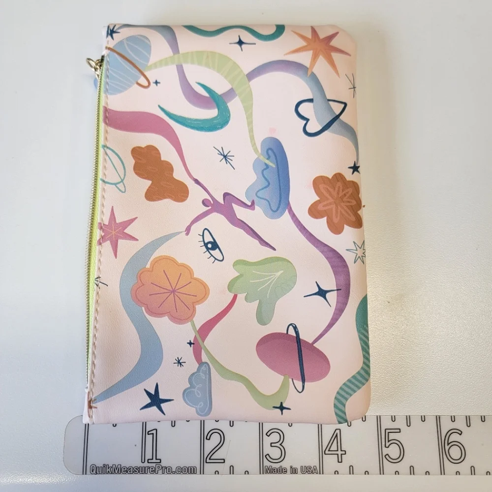 🦋 3 for $10 ~ IPSY Glam Bag September 2024 Design Pink Abstract Space Moon Star